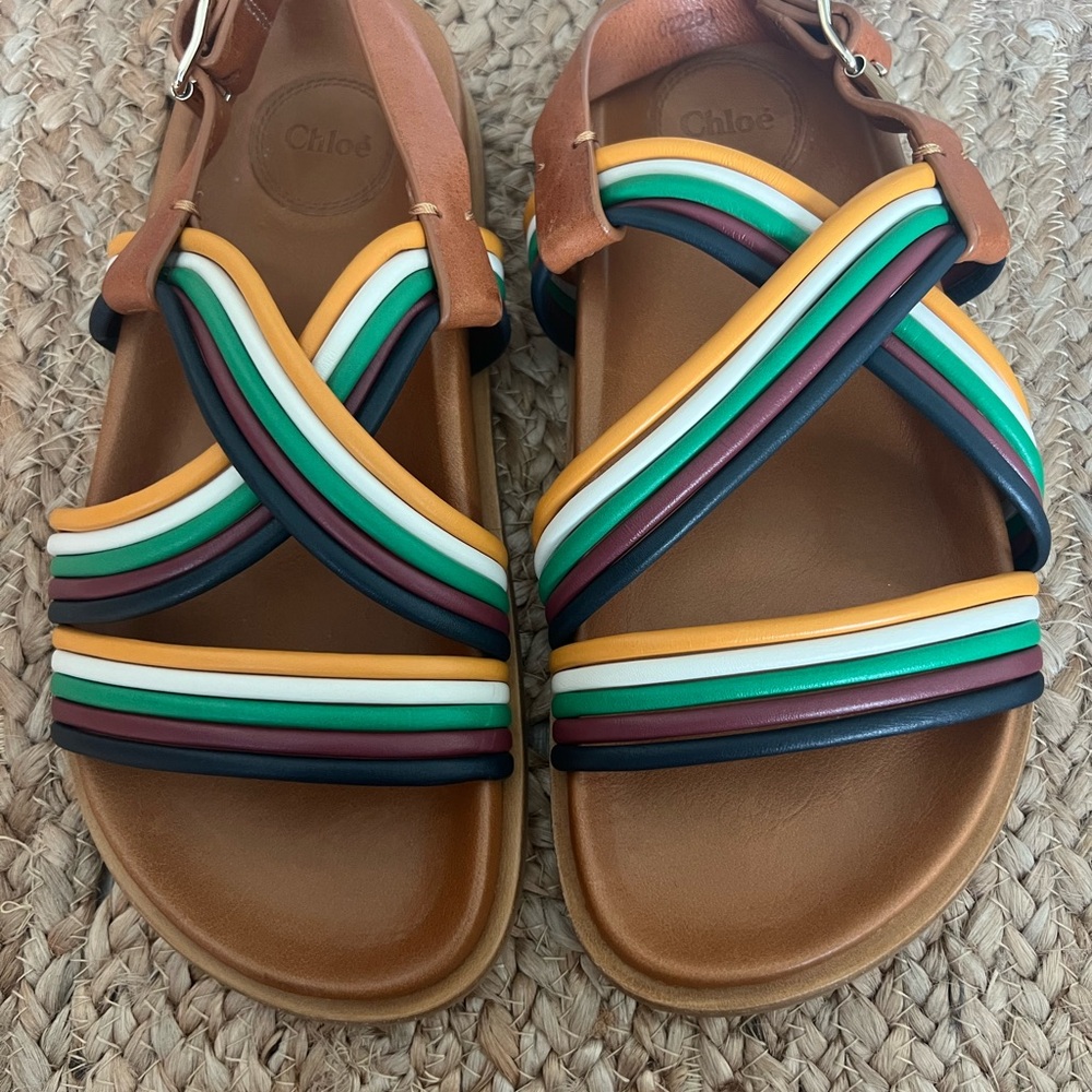 Chloé Kacey Multicolor Sandals – Brand New in Box NWT 🌈 - Picture 5 of 13